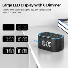Digital White Noise Alarm Clock A1S