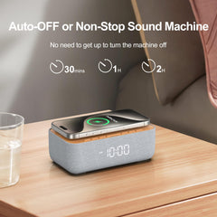 Sound Machine Alarm Clock Wireless Charge R9
