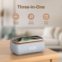 Sound Machine Alarm Clock Wireless Charge R9
