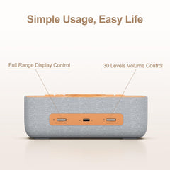 Sound Machine Alarm Clock Wireless Charge R9
