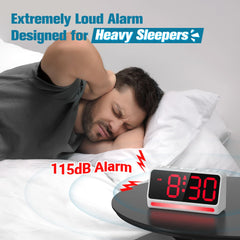 Extra Loud Alarm Clock for Heavy Sleeper Reacher C50