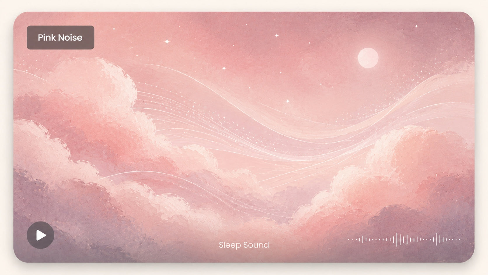 Pink noise sleep card
