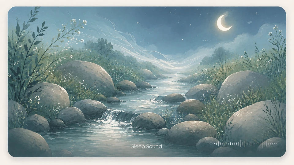 Rain sounds sleep card