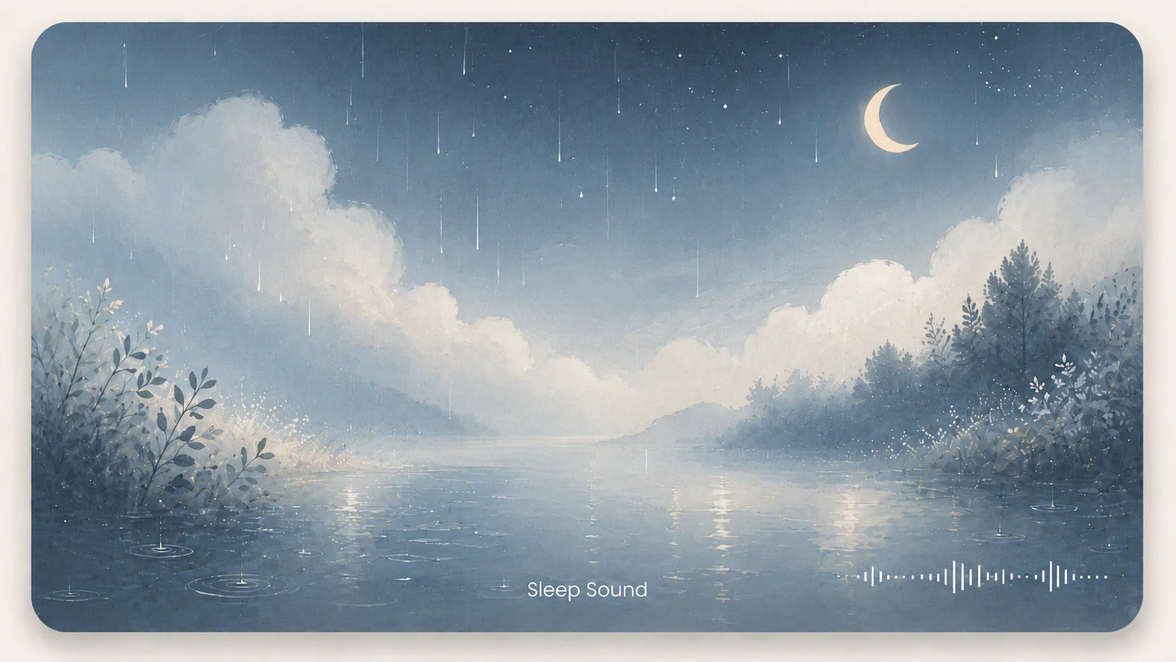 Rain sounds center card